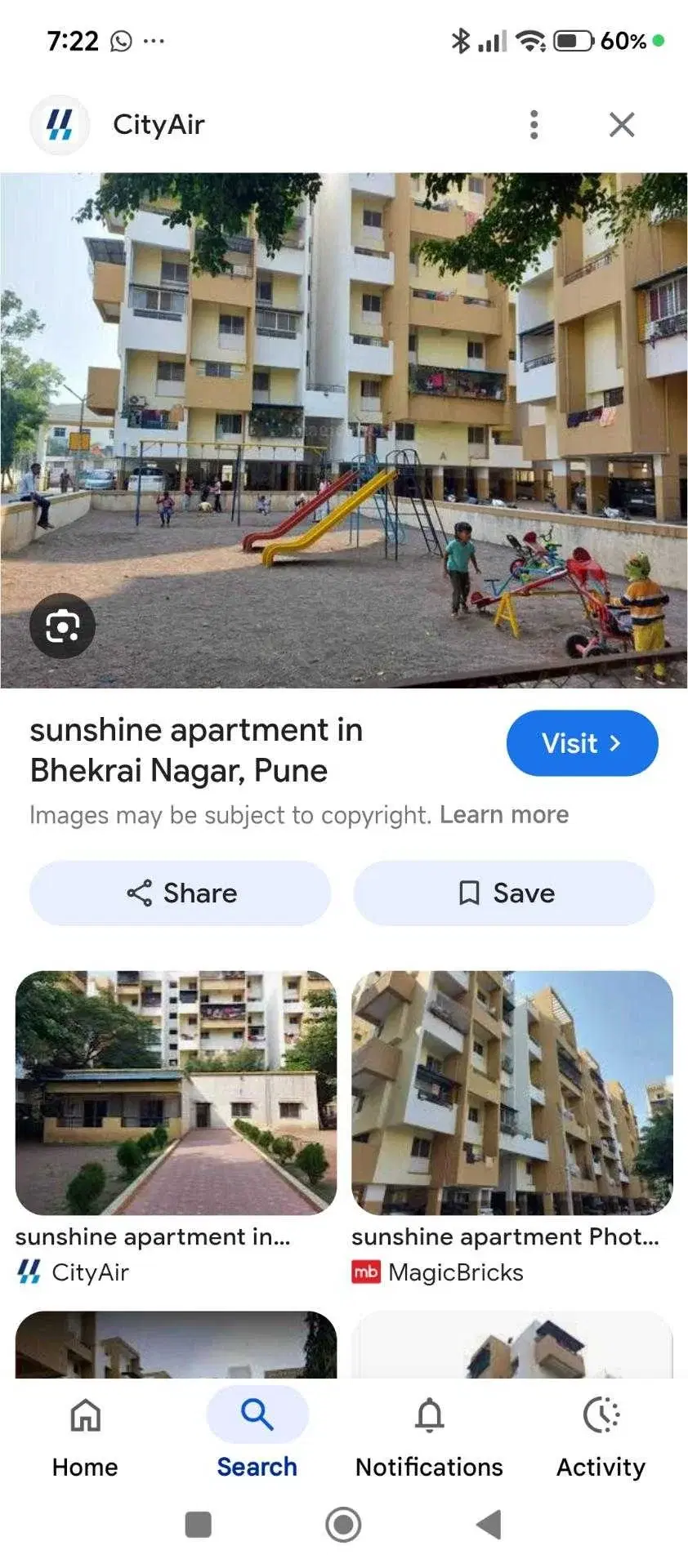 1 BHK Flat for Sale in Sunshine society Fursungi