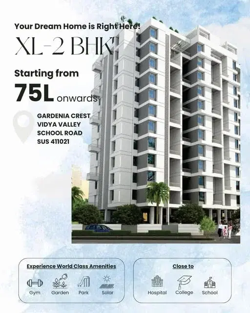 2 BHK Flat for Sale in Parkhe Vasti near Vidya Valley School