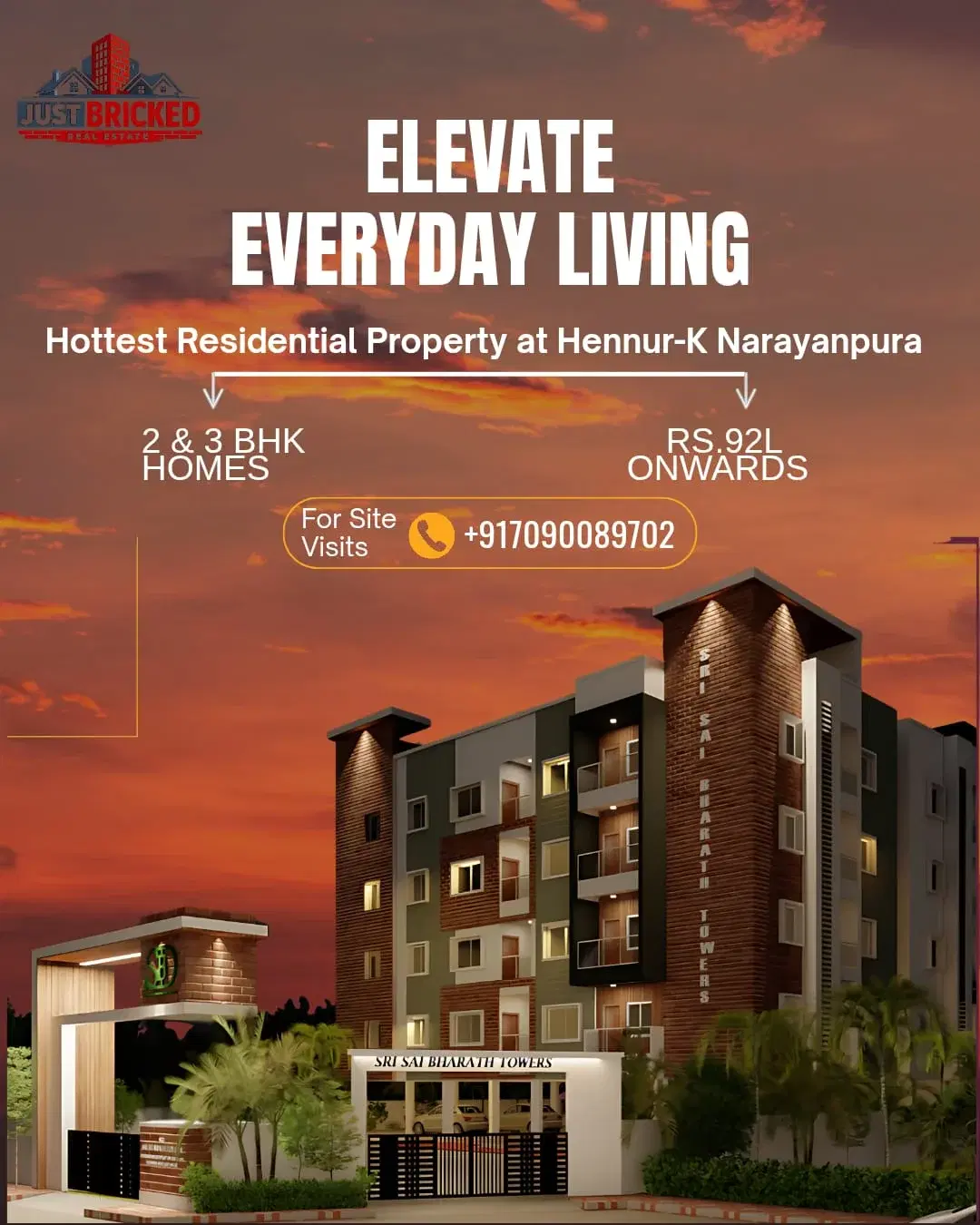 2 BHK Flat for Sale in K NARAYANPURA