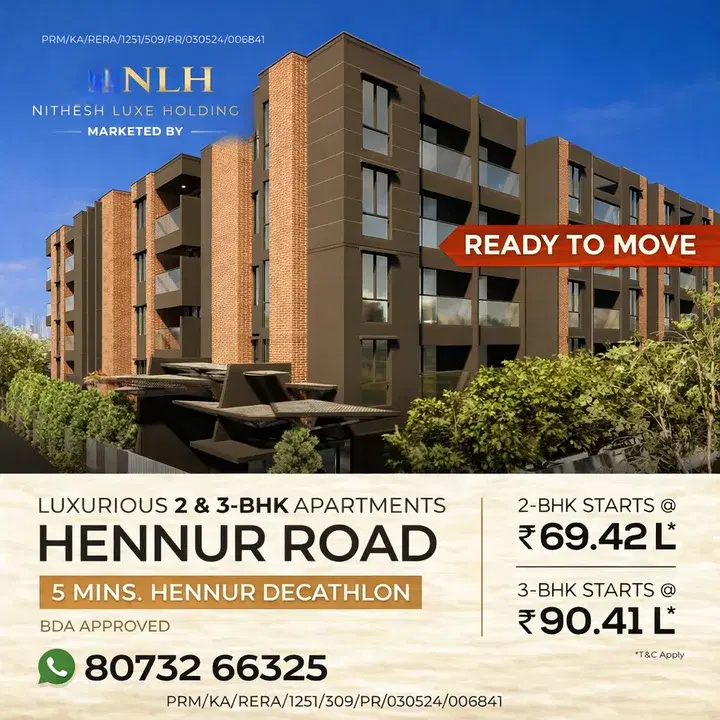 2 BHK Flat for Sale in Hennur Gardens