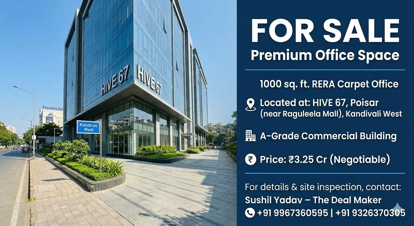 Office Space for Sale in Poisar (near Raguleela Mall)