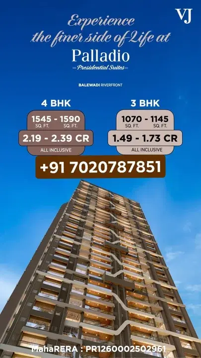 3 BHK Flat for Sale in Balewadi Riverfront