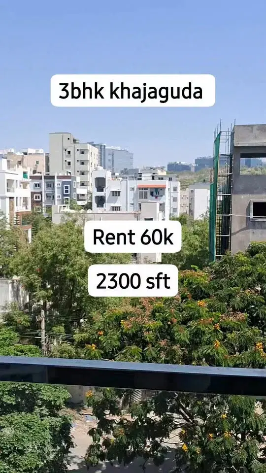 3 BHK Flat for Rent in Khajaguda