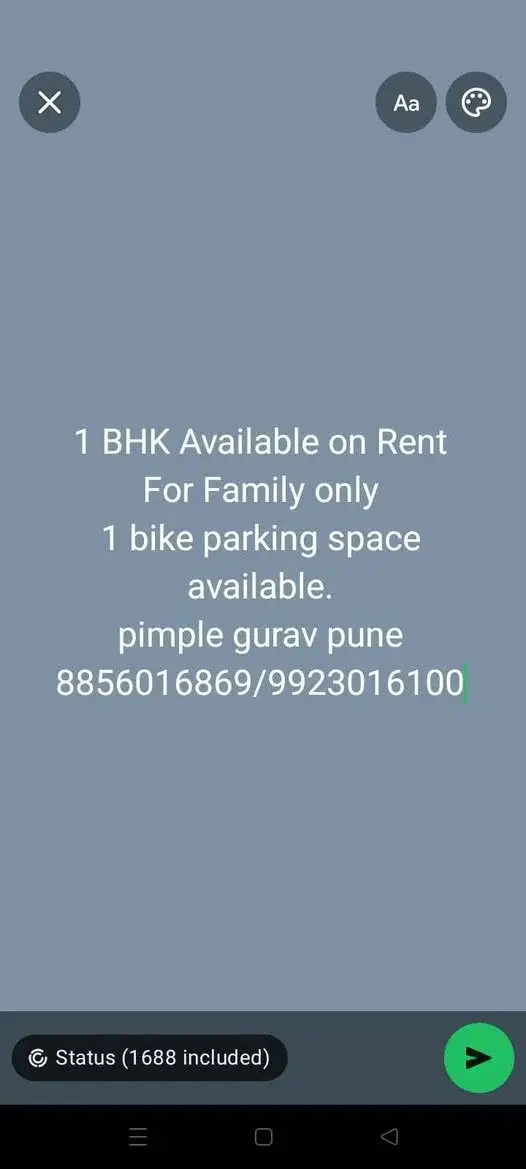 1 BHK Flat for Rent in PIMPRI-CHINCHWAD