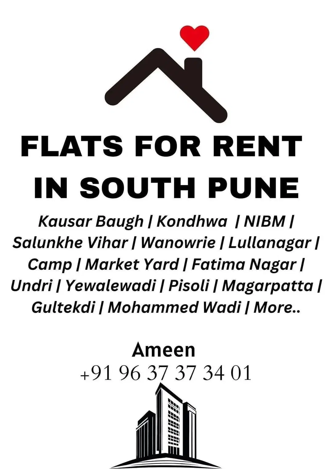 1 BHK Flat for Rent in NIBM