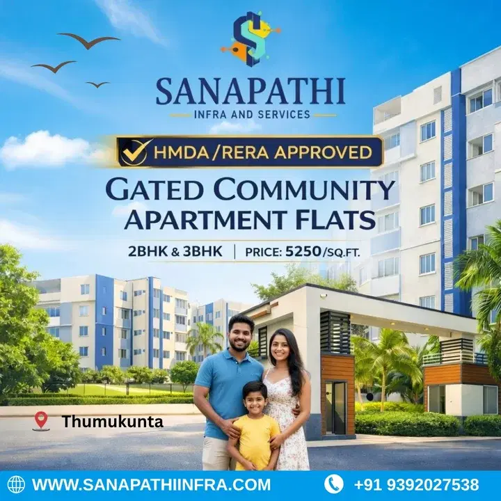 2 BHK Flat for Sale in thumukunta thumukunta