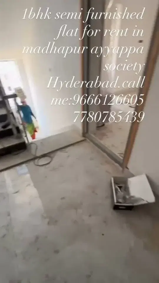 1 BHK Flat for Rent in madhapur ayyappa society Hyderabad