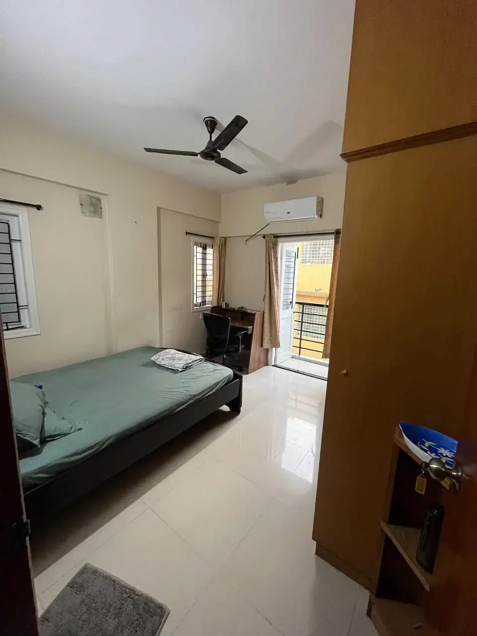 Single Occupancy for Male in 3 BHK Flat for Rent in BVL Bluesky Apartments