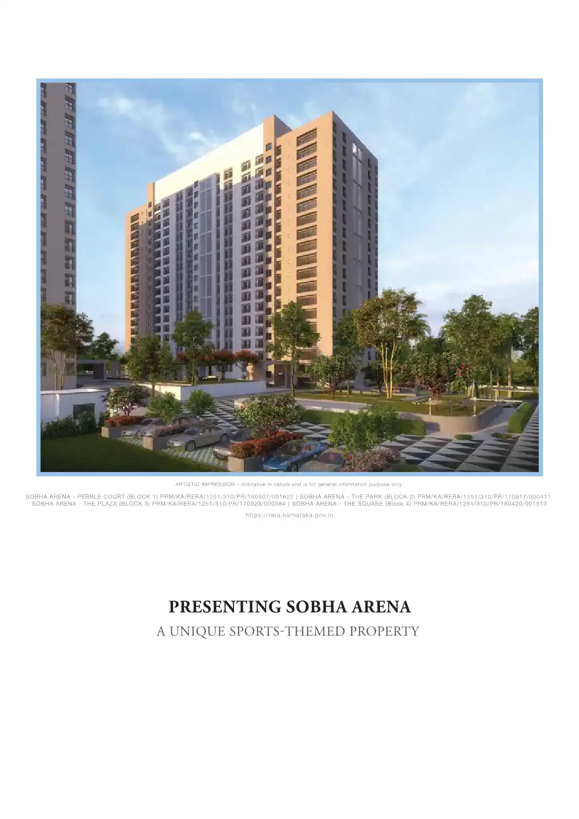 Sobha Arena The Park Block 2