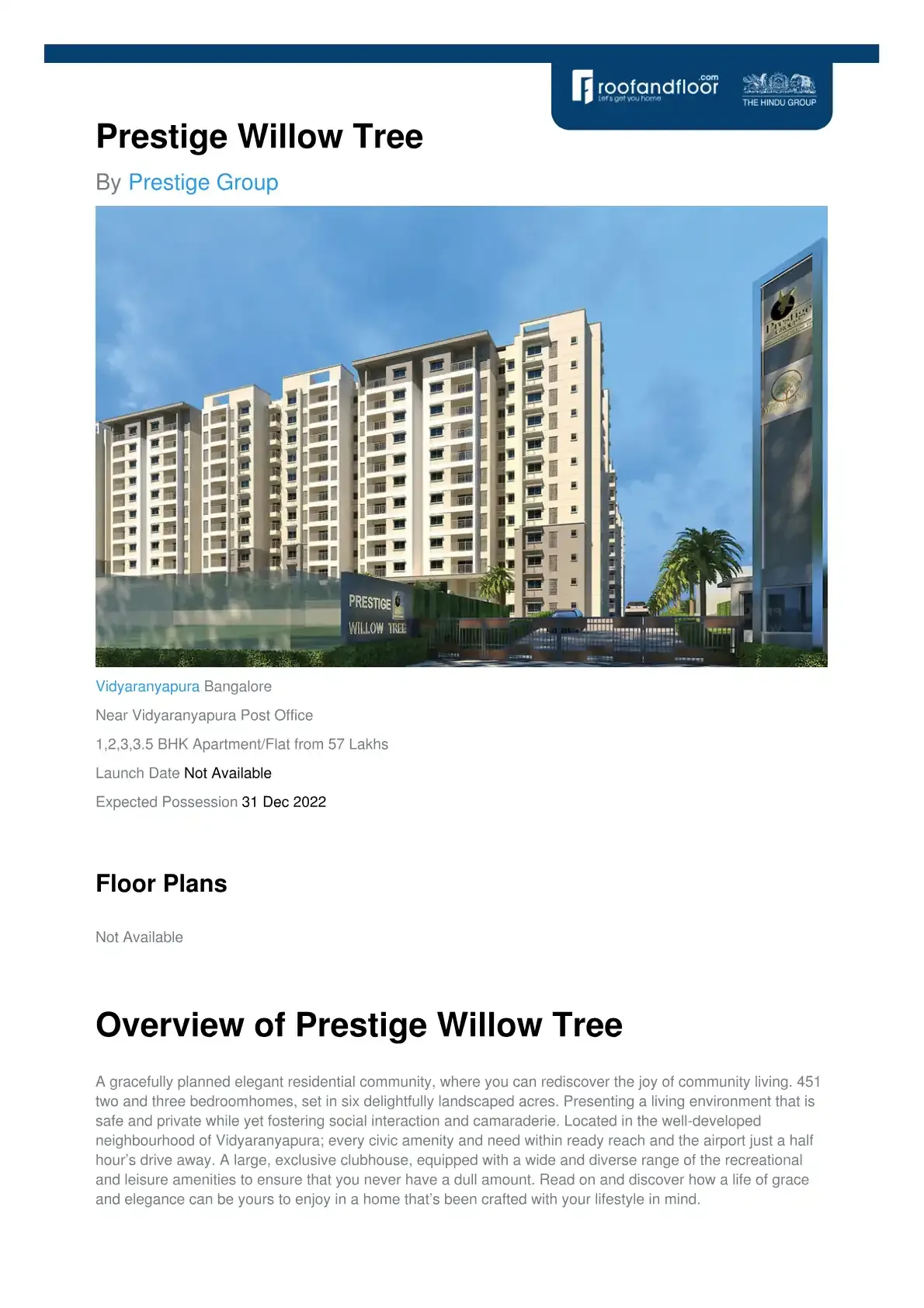Prestige Willow Tree
