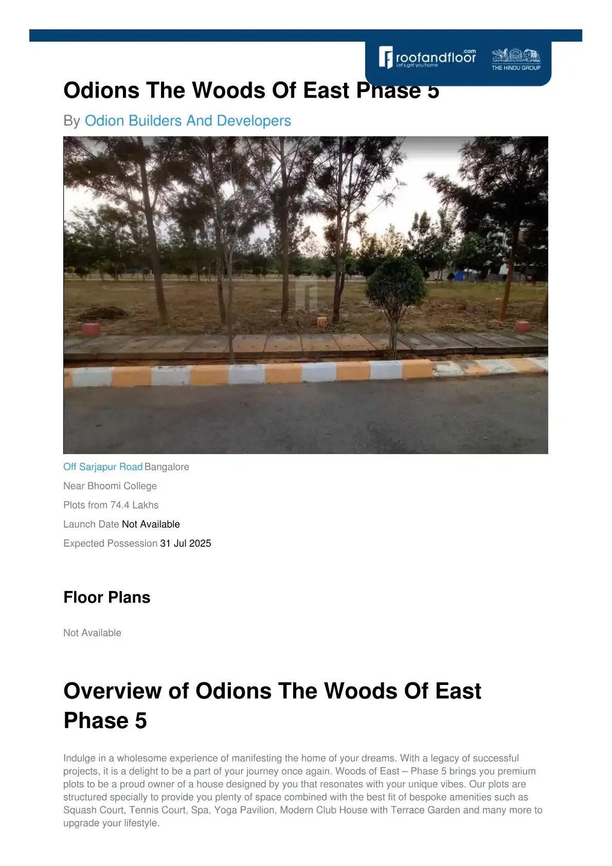 The Woods of East Phase V