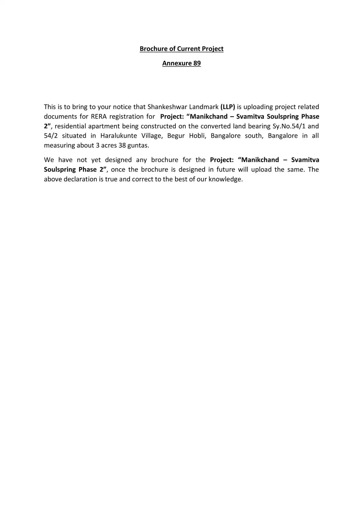 Manikchand Svamitva Soulspring Phase 2