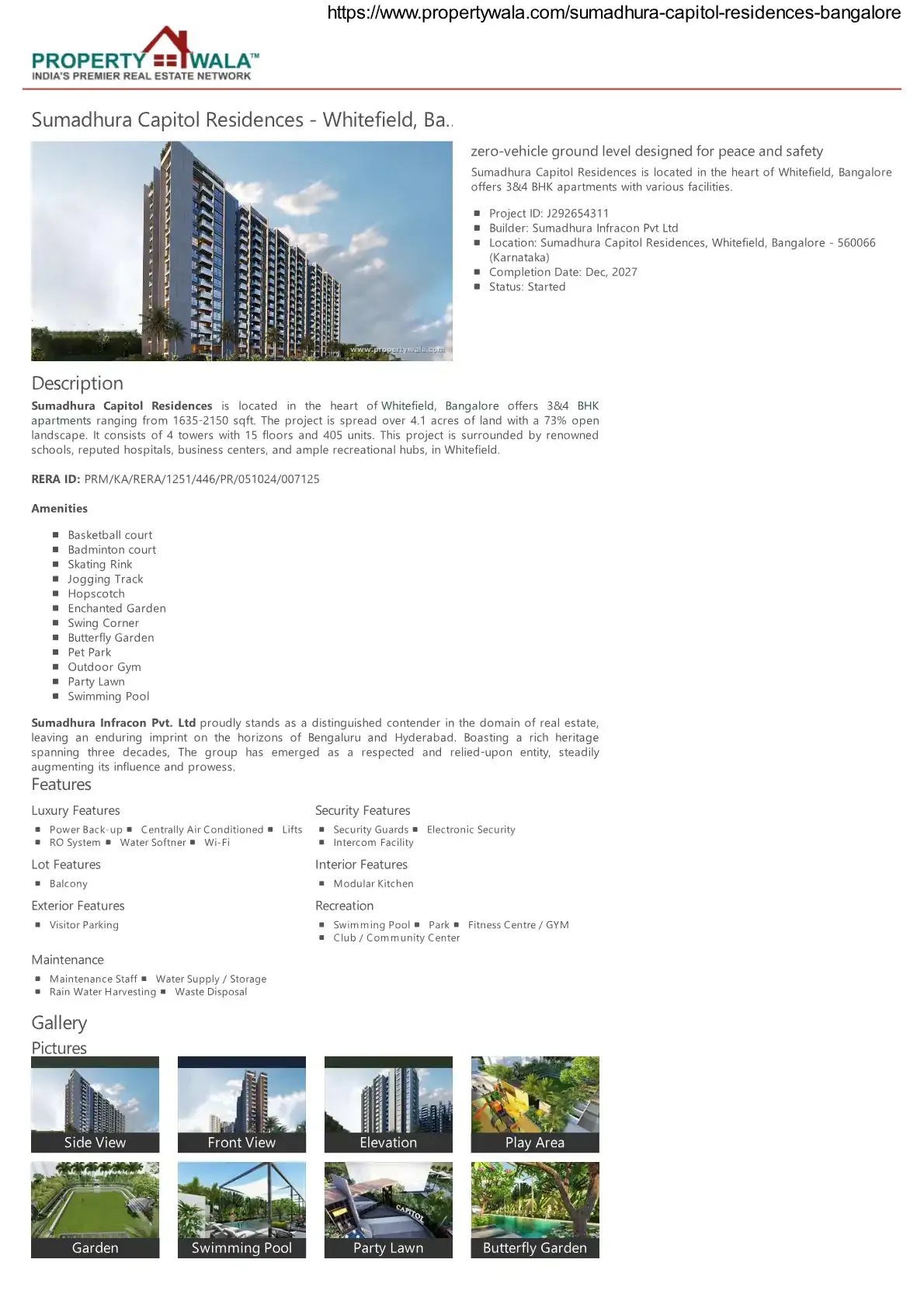 Sumadhura Capitol Residences