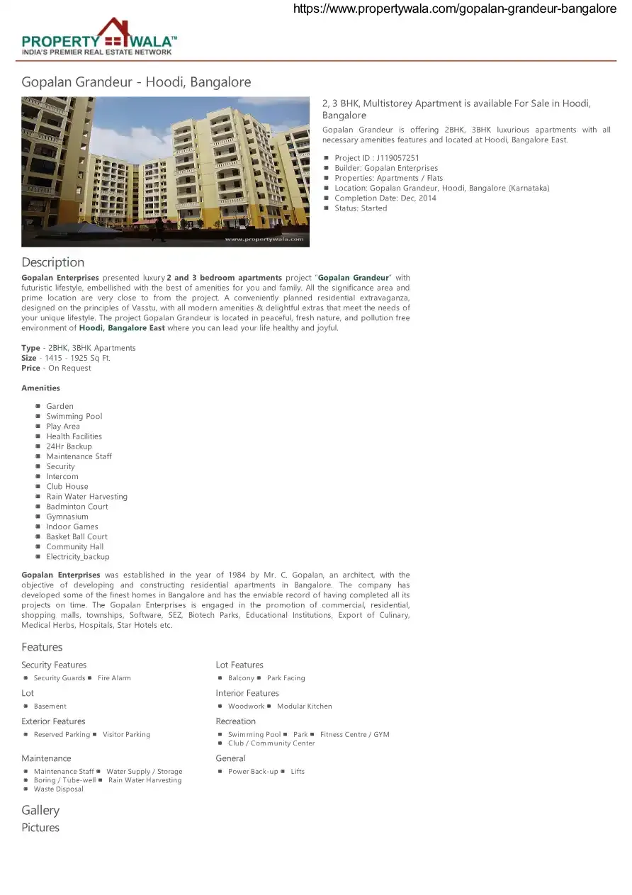 Sri Thulasi Grandeur